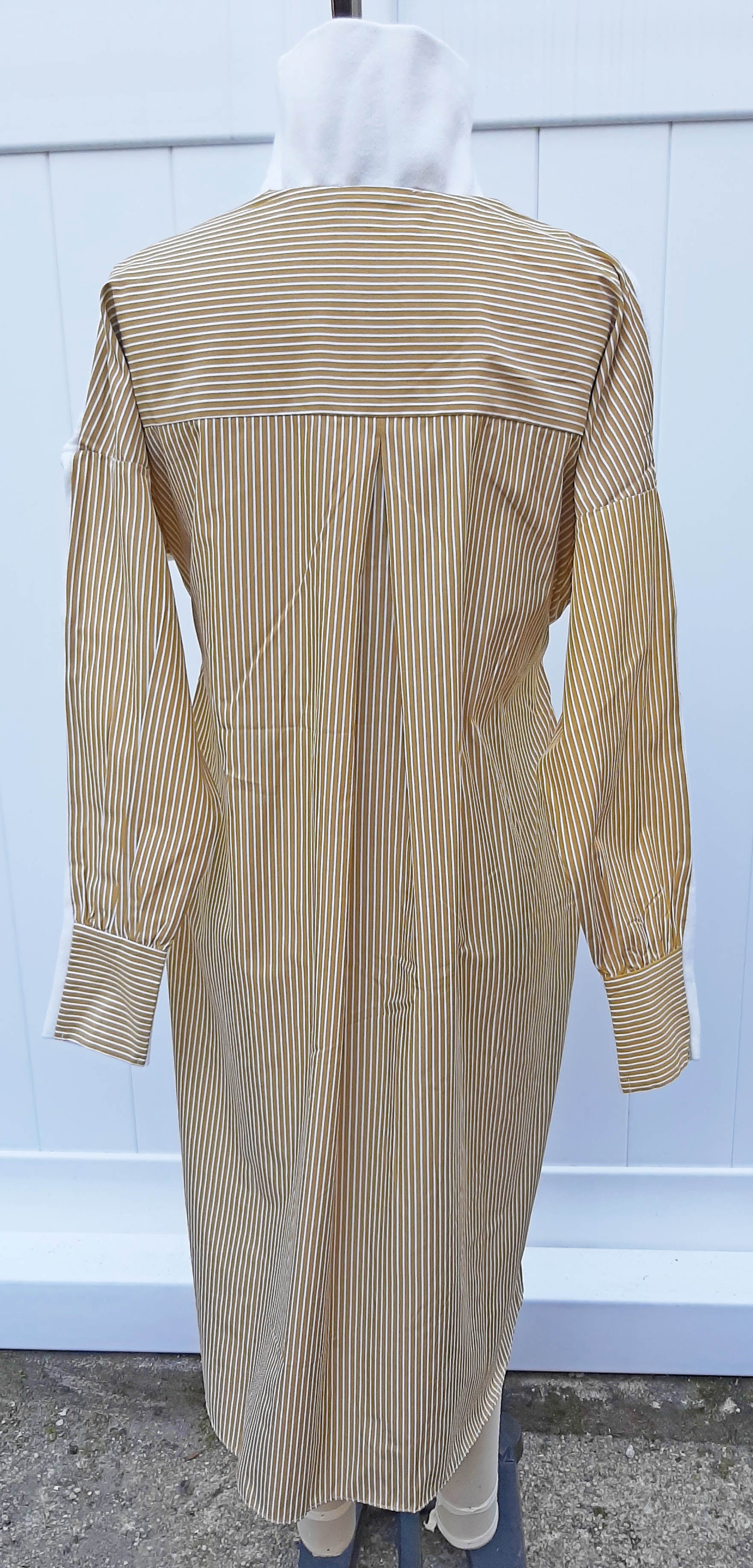 Mixed Media Belted Dress